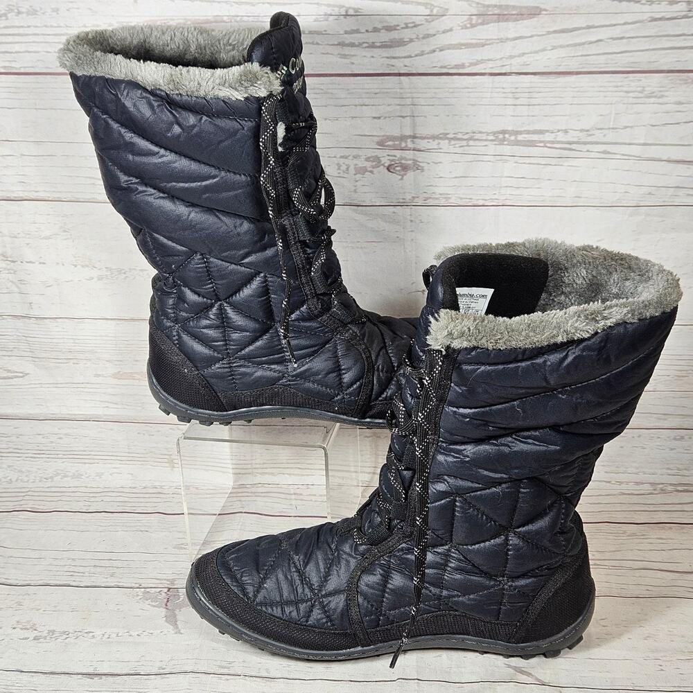 Columbia Minx Mid III Winter Boots Women's Black US 7.5 Waterproof Insulated - Picture 2 of 8